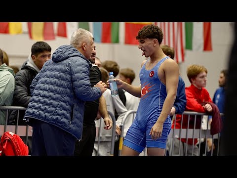 U15 Otso Yli-Hannuksela (FIN) vs Orhan Eymen Tasci (TUR) 75kg final! Greco-r boys youth wrestling.