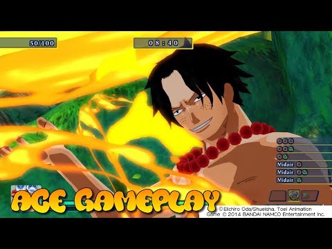 One Piece Unlimited World Red PS4 Deluxe Edition Portgas D.Ace Gameplay