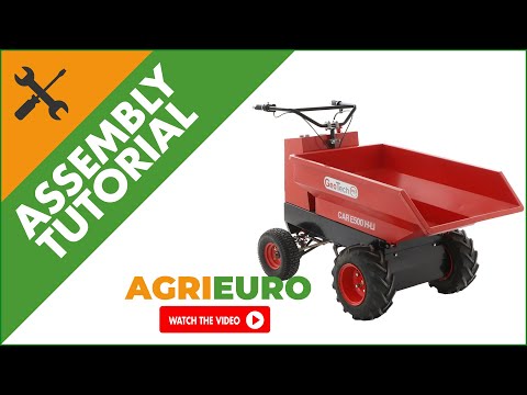 GeotechPro Mini Dumper Car E500 H-Li Battery-Powered Wheelbarrow - Dumper 500 Kg - Assembly tutorial