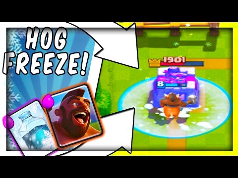 BEST HOG FREEZE DECK!! :: HOW DOES THIS WORK SO WELL??!! || CLASH ROYALE HOG FREEZE CYCLE DECK