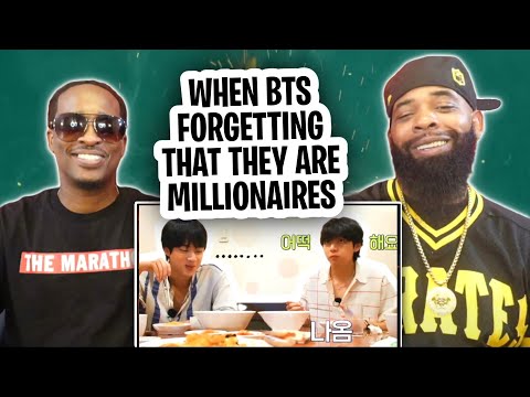AMERICAN RAPPER REACTS TO -When BTS forgetting that they are millionaires