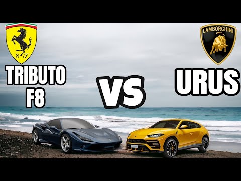Ferrari TRIBUTO f,8 vs Lamborghini URUS car comparison #automobile #car