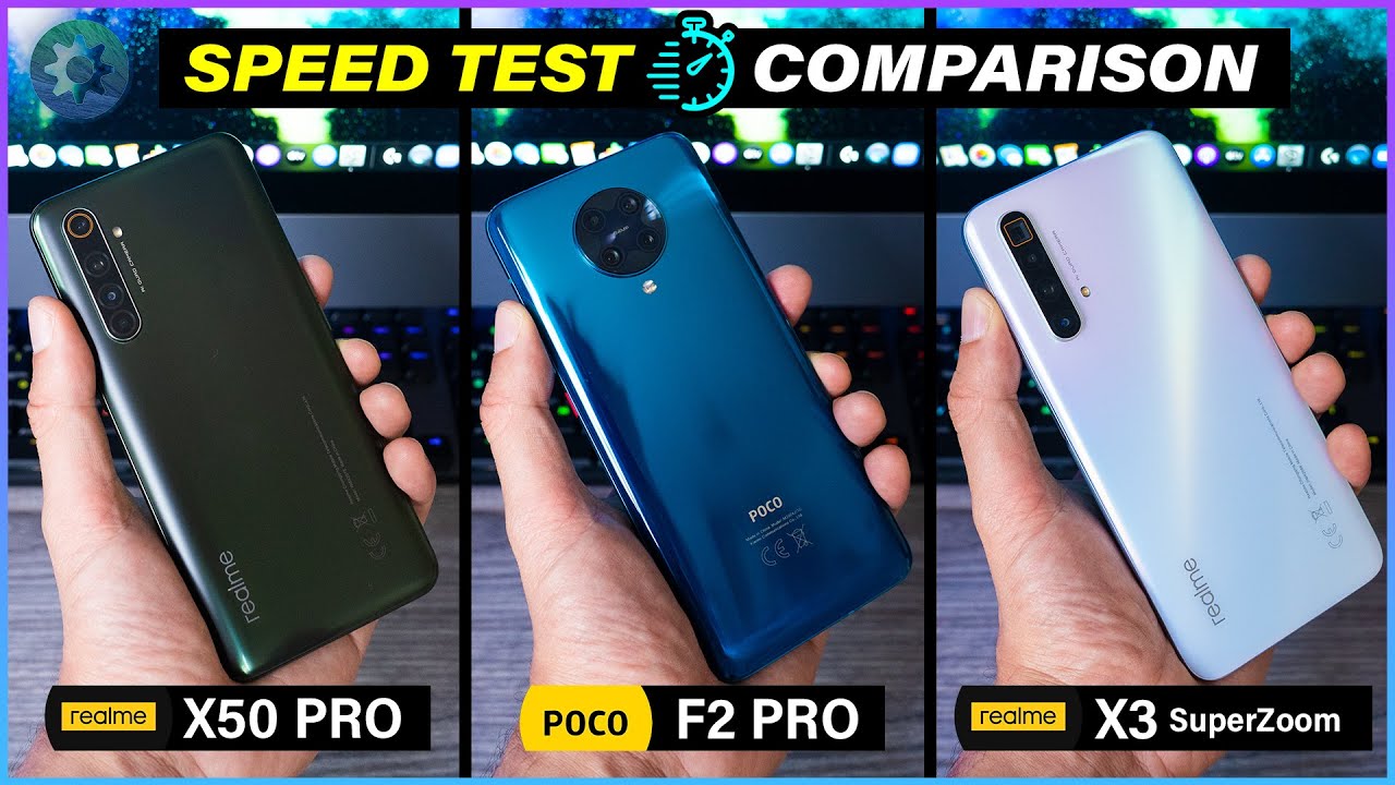 Realme X3 Superzoom vs Poco F2 Pro vs Realme X50 Pro | Speed Test with a difference