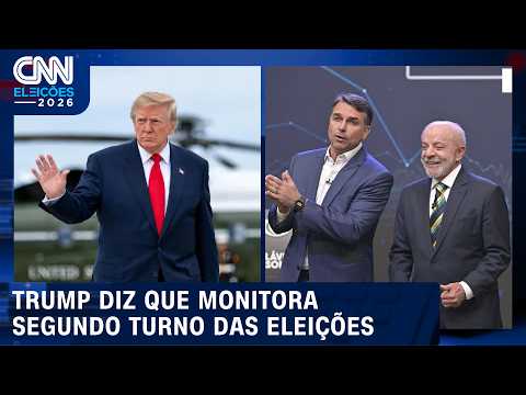 Trump monitora eleições no Brasil, mas não declara apoio a Flávio ou Lula | CNN ELEIÇÕES
