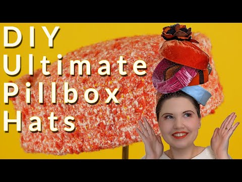 Make a DIY vintage pillbox hat | 5 styles of pillbox hats | Vintage Millinery Techniques