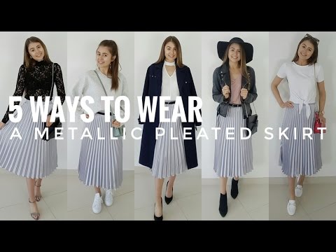 5 Ways to Wear a Metallic Pleated Skirt + Fashion Week...