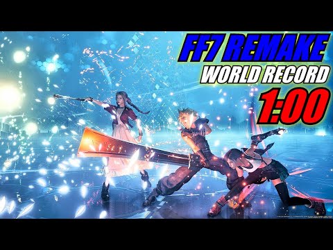 【FF7R】| SpeedRun World Record ▰ Top Secrets in 1 Minute 【Final Fantasy 7 Remake】