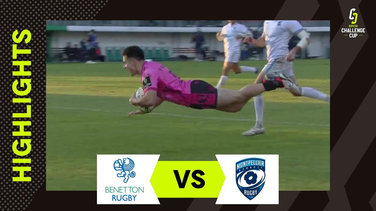 Extended Highlights - Benetton Rugby v Montpellier Hérault Rugby Round 4  |  EPCR Challenge Cup 2023