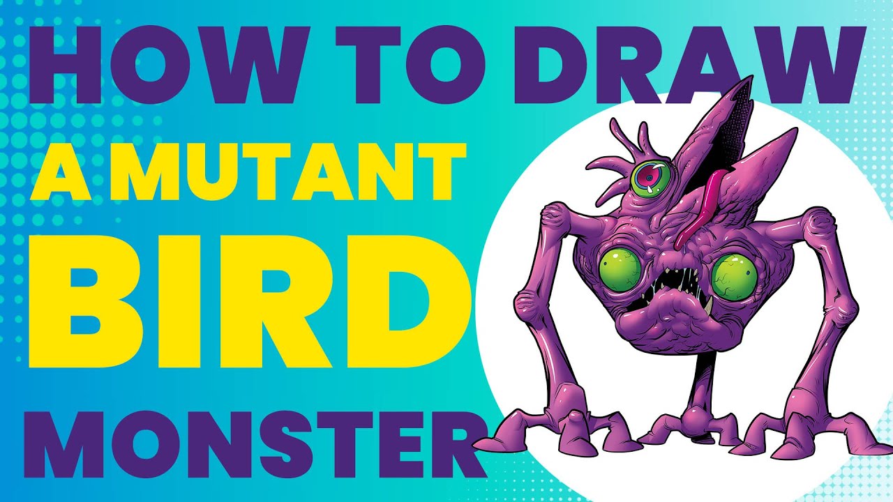 How to Draw a Mutant Bird Monster – Skwabbul