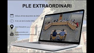 Ple extraordinari 20/12/2021