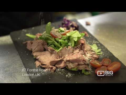 Restaurante italiano Osteria Tufo em Finsbury Park Londres servindo frutos do mar, massas e vinhos