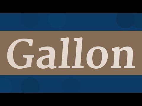 GALLON pronunciation • How to pronounce GALLON