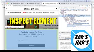 How To Get FREE News Articles - Inspect Element