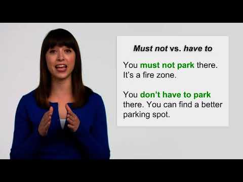 English Grammar Coach - Modal Verbs - Expressing prohibition