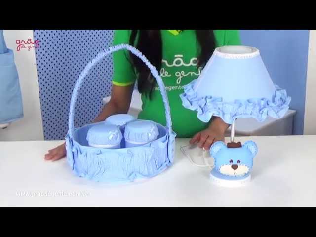 Kit Acessórios Urso Realeza Azul | Ref: 45278