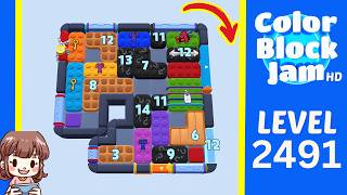 Solution du Niveau 2491 de Color Block Jam