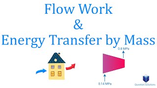Flow Work and Energy Transfer by Mass | Thermodynamics | (Solved Examples)