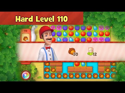 Gardenscapes Hard Level 110 | No Boosters | Playrix