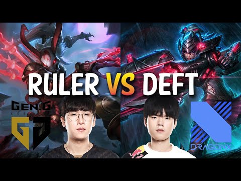 Gen Ruler vs DRX Deft - KALISTA vs CAITLYN ADC - KR LOL CHALLENGER
