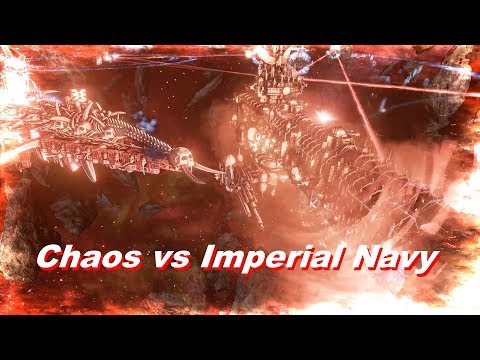 Chaos vs Imperial Navy! Khorne Fleet, Rank 126, Heroic Difficulty, 1500P - Battlefleet Gothic Armada