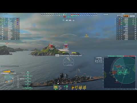 World of Warships Hindenburg solo warrior 252k dmg 2547 bxp