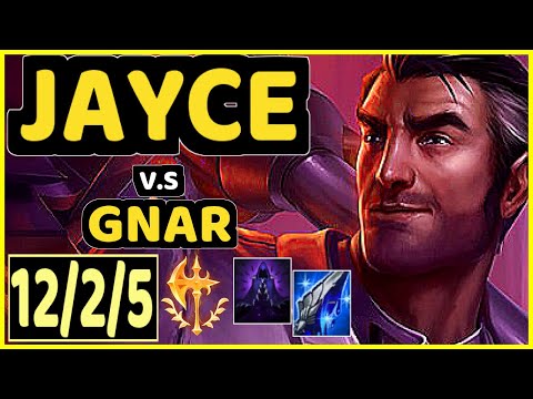 ALPHARI (JAYCE) vs GNAR - 12/2/5 KDA TOP GAMEPLAY - EUW Ranked MASTER