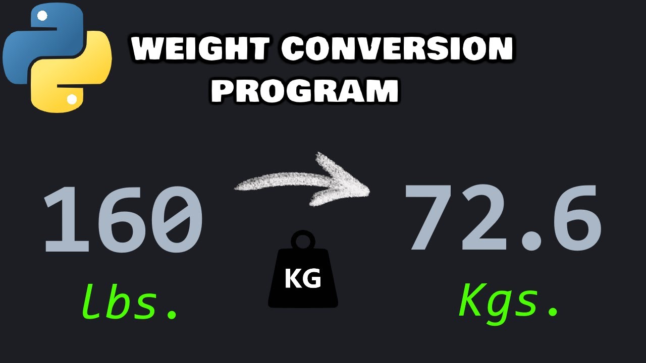 Python weight conversion exercise 🏋️