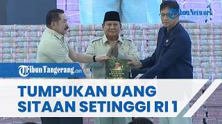 Penampakan Gunungan Uang Rp10,2 Triliun Hasil Sitaan Kejagung yang Diserahkan ke Kemenkeu