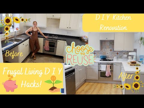 Frugal DIY Kitchen Renovation |NEW KITCHEN ON A BUDGET| Start to finish BEFORE & AFTER!