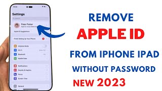 How To Sign Out Apple ID Without Password iPhone And iPad 2023 !! Remove Apple ID