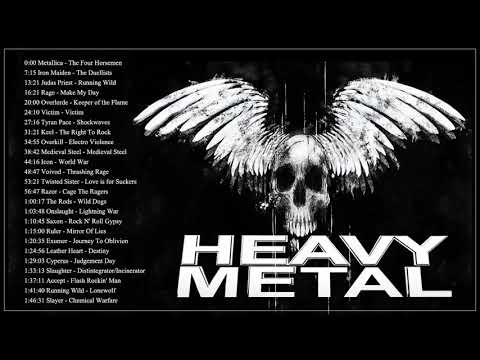 Iron Maiden, ,Metallica, Helloween, BlackSabbath - Heavy Metal Hard Rock Music 2021