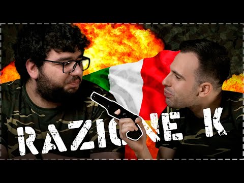 Proviamo la RAZIONE MILITARE K ITALIANA - Mangiamo schifezze dal mondo
