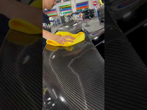 APR GTC-200 Carbon Fiber Wing Install on Mach 1 Mustang GT🤟🏽💯#shorts