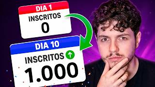 COMO GANHAR 1.000 INSCRITOS EM 10 DIAS (Estratégia com 6 passos)