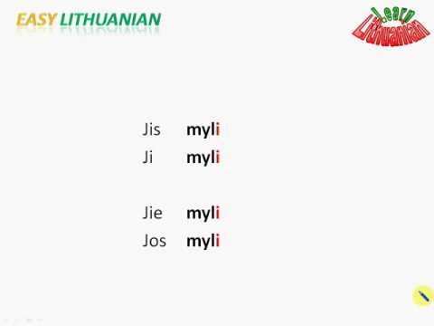 Easy Lithuanian - Present tense Pt. 3/5