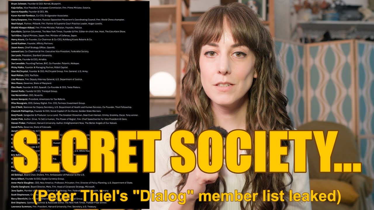 LEAKED: Peter Thiel Secret Society Members