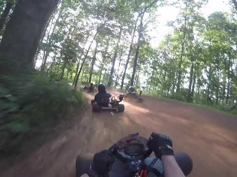 Go kart Racing in the woods