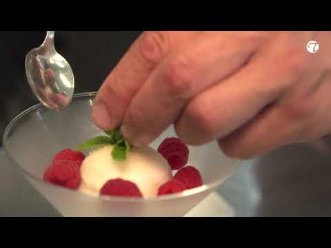 Hausgemachtes Sorbet von Bergamotte mit Tongabohne #rezept #sorbet #foodblog #restaurant