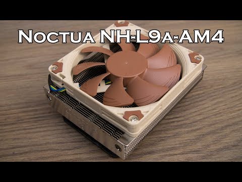 Noctua NH-L9a-AM4 procesoriaus aušintuvas 9,2 cm rusvai gelsvas, nikelis video