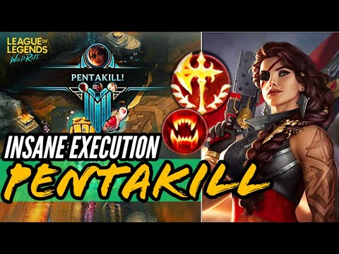 WATCH: PENTAKILL INSANE EXECUTION WILD RIFT SAMIRA - BUILD RUNES GAMEPLAY