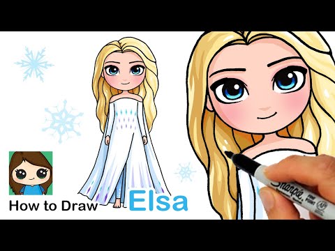 photo How To Draw Elsa From Frozen 2 Easy For Kids how to draw princess elsa 05 2021