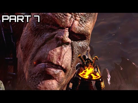 GOD OF WAR 3 REMASTERED WALKTHROUGH GAMEPLAY PART 7 CRONOS BOSS FIGHT
