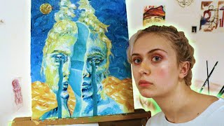 i painted a surrealist self-portrait
