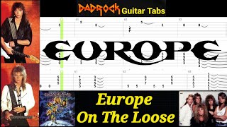On The Loose - Europe - Guitar + Bass TABS Lesson