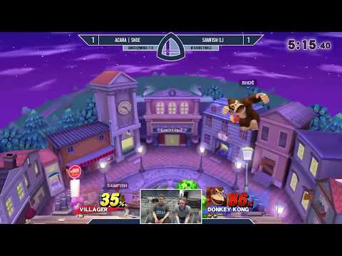 Sm4sh@Mines 114 - SAMFISH [L] (Villager) Vs. AcaRa|Shoe (Diddy Kong, DK, ZSS) - Grand Finals
