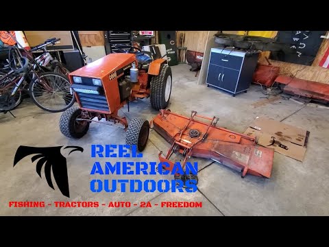 CASE 446 J46 Mower Deck Install and Belt Tension Procedure