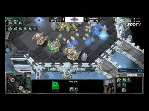 [0519] Parting(SKT) vs. sOs(WOONGJIN) PvP 4SET  Korhal Floating Island -Starcraft2,esportstv,SPL