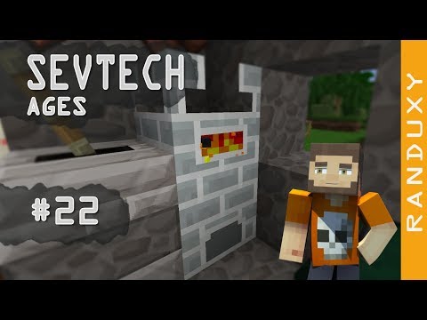 SevTech Ages: Minecraft - Ep.22 - Welcome to Age1! Heater. Melter, and a Flame Grill Wooper.