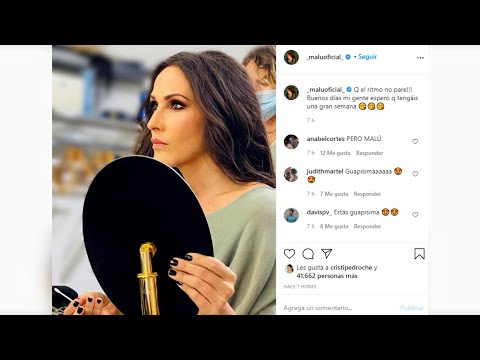 Malú reaparece radiante en redes sociales