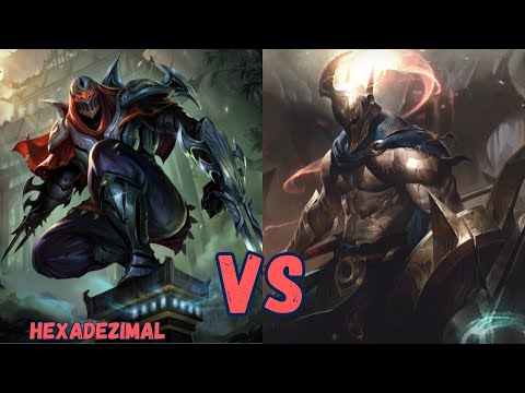 LEAGUE OF LEGENDS-ZED VS PANTHEON-MID-12/1/8-LEGENDARY GAME